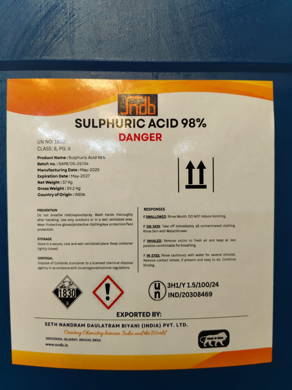 Sulphuric Acid (H₂SO₄) - Image 4