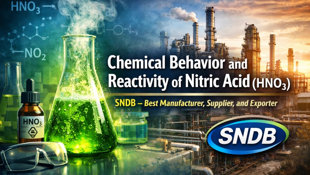Chemical Behavior and Reactivity of Nitric Acid (HNO₃) SNDB – Best Manufacturer, Supplier, and Exporter
